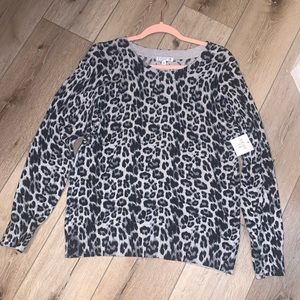Stitch fix lightweight  animal print sweater